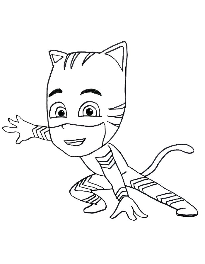 Pj Masks Catboy Coloring Page