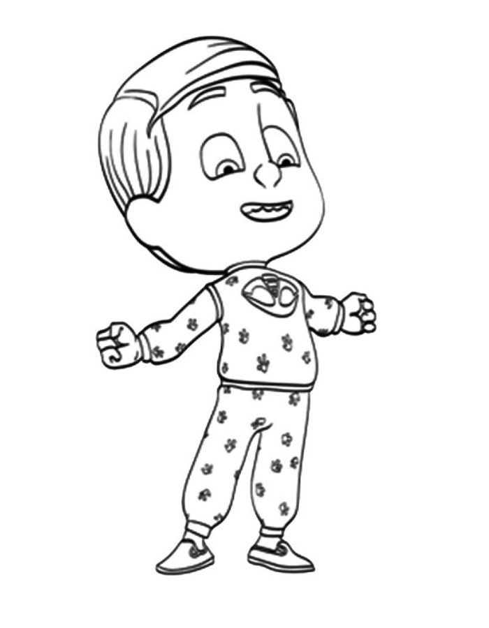 Pj Masks Greg Coloring Page