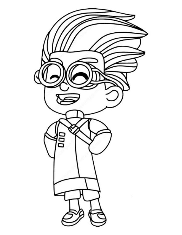 Pj Masks Romeo Coloring Page