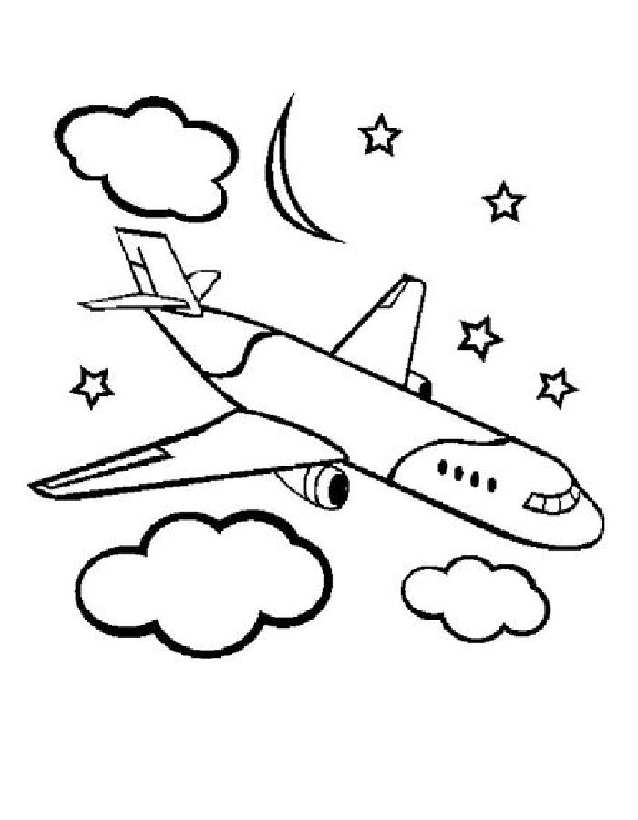 Plane Pictures To Color Coloring Page