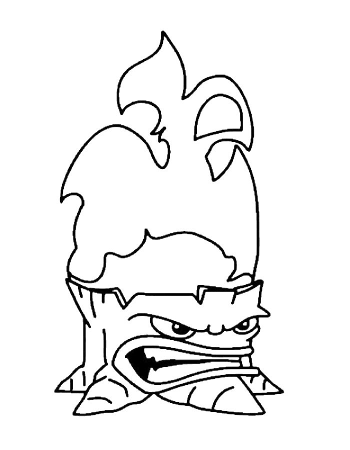 Plants Vs Zombies Torchwood Coloring Page