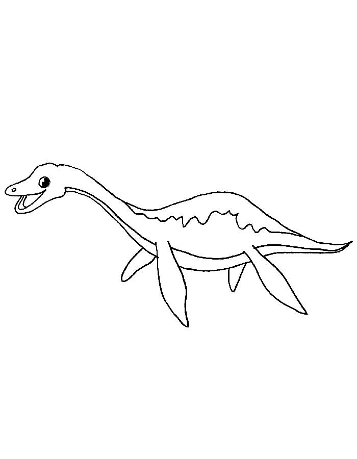 Plesiosaur Reptiles Coloring Page