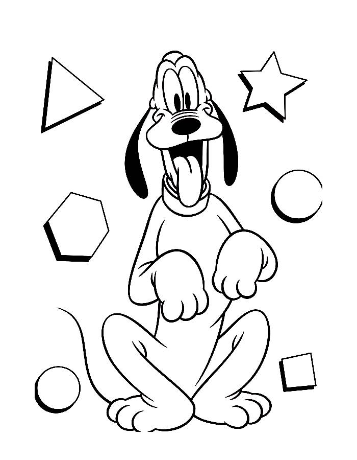 Pluto Book Coloring Page