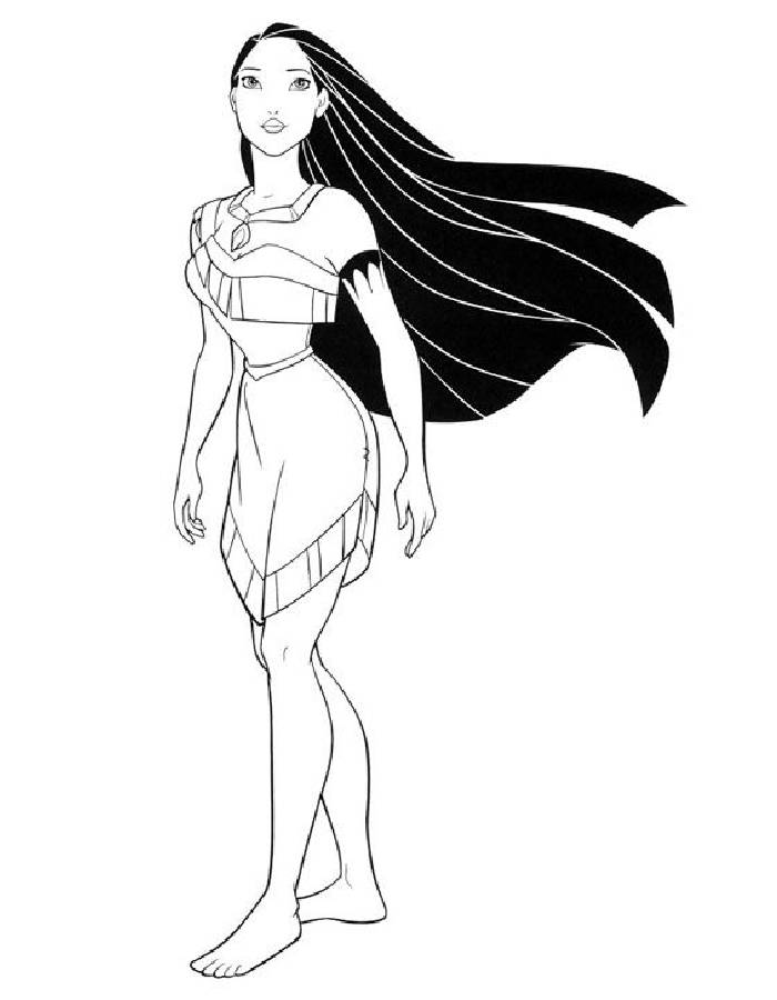 Pocahontas  coloring page