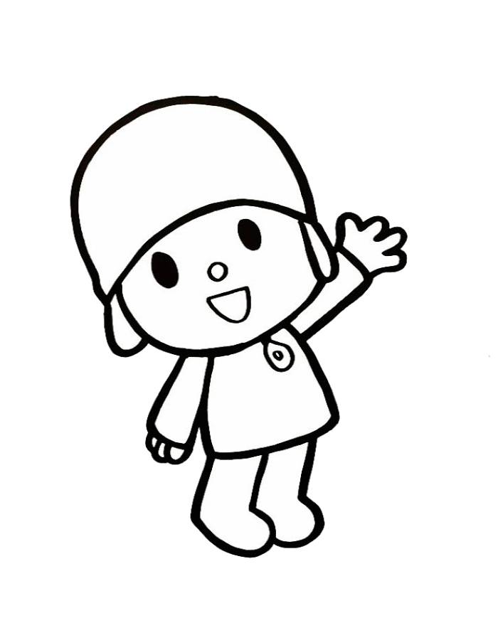 Pocoyo Coloring Page