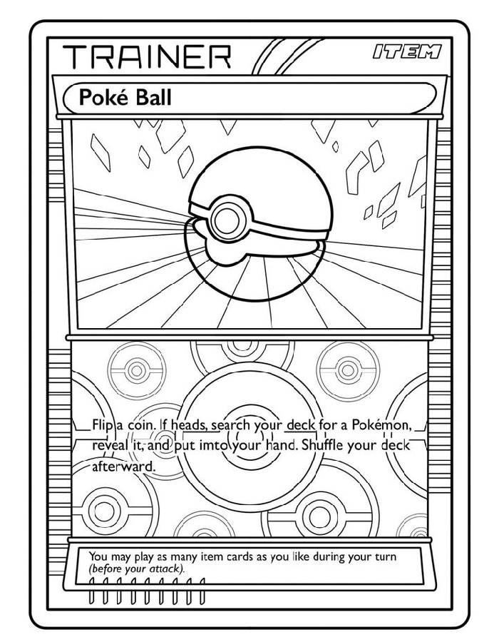 Pokeball Pokemon Card