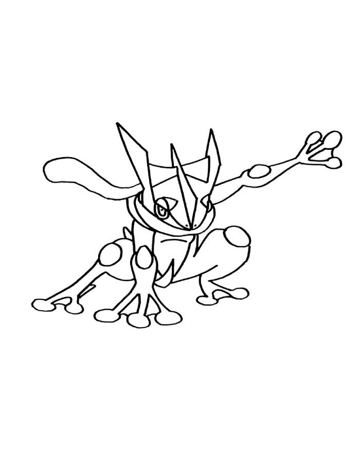 Pokemon Greninja Easy Drawing