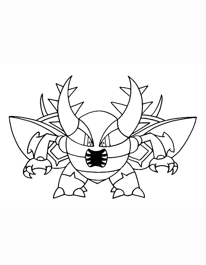 Pokemon Mega Pinsir Coloring Page