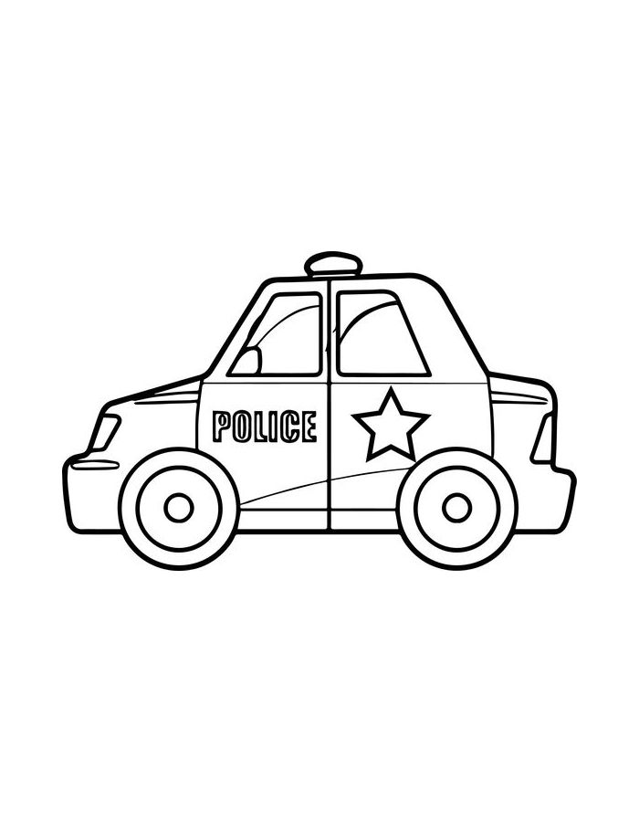 Police Suv Coloring Page