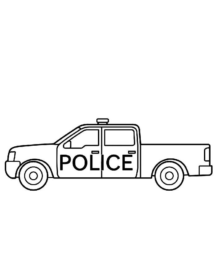 Police Vehicles Drawing