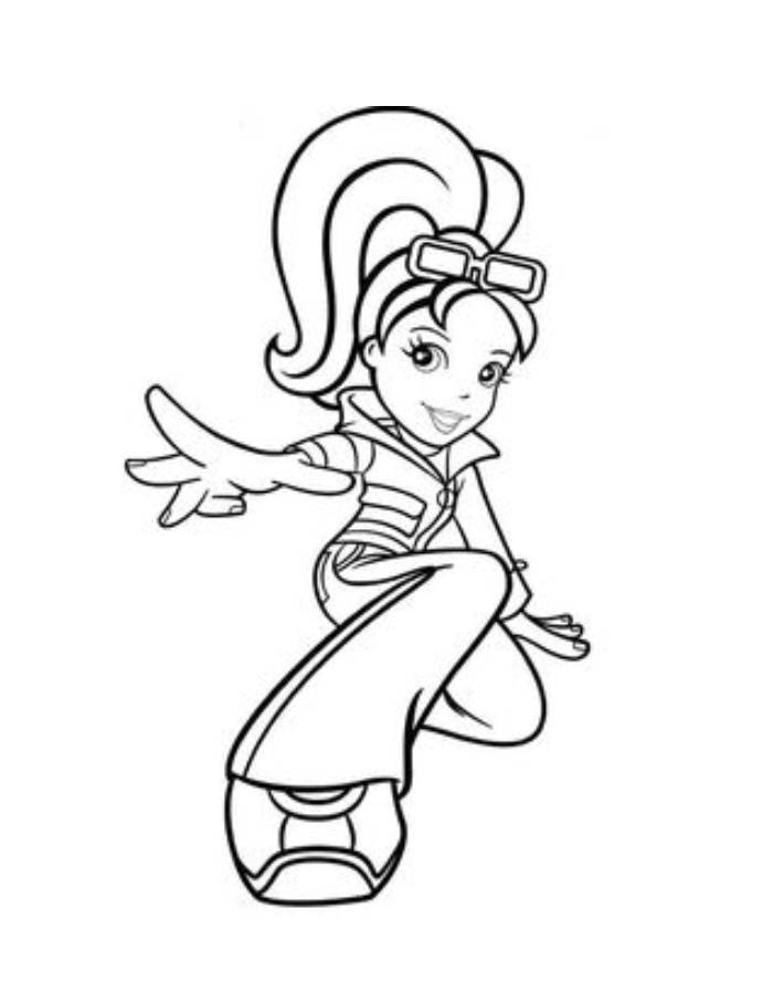 Polly Pocket Image Coloring Page