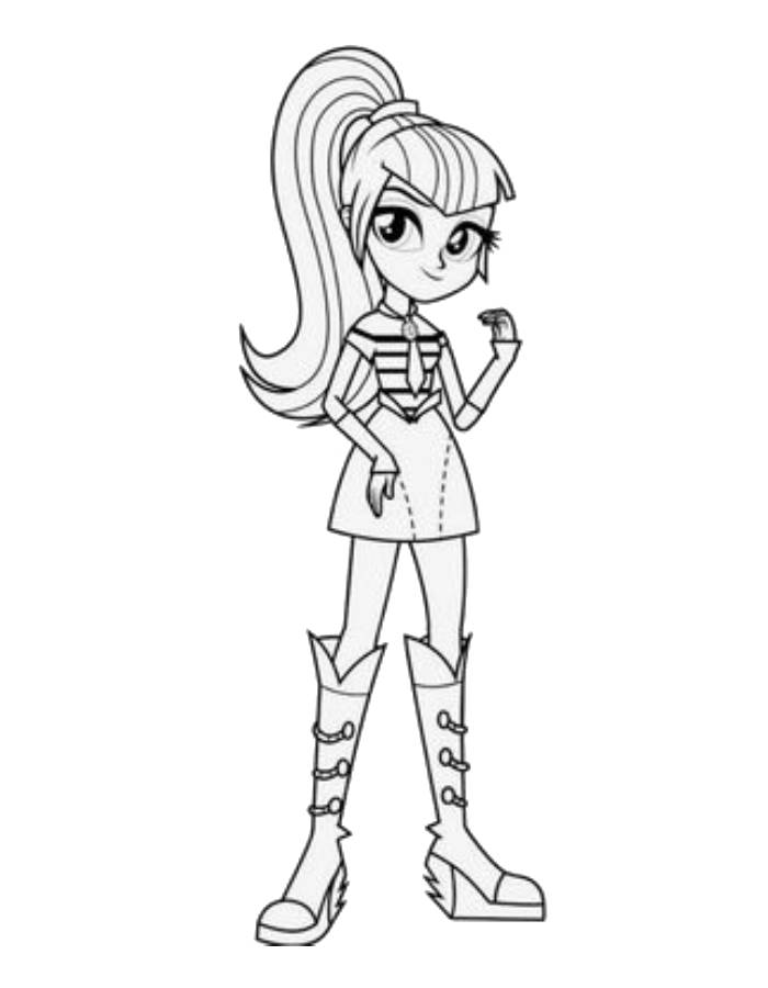 Polly Pocket Line Art Coloring Page