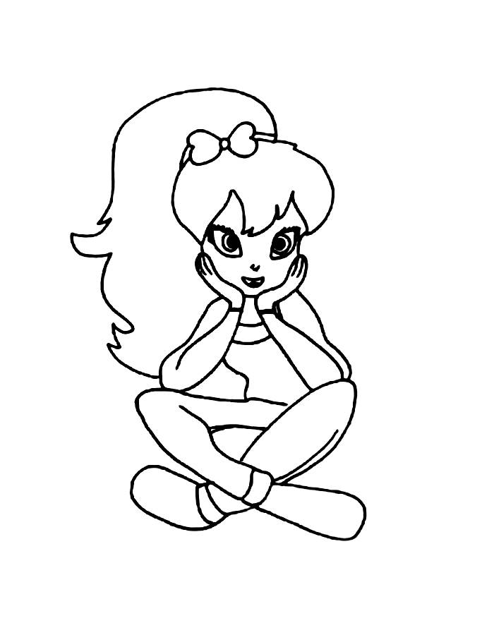 Polly Pocket Printable Coloring Page