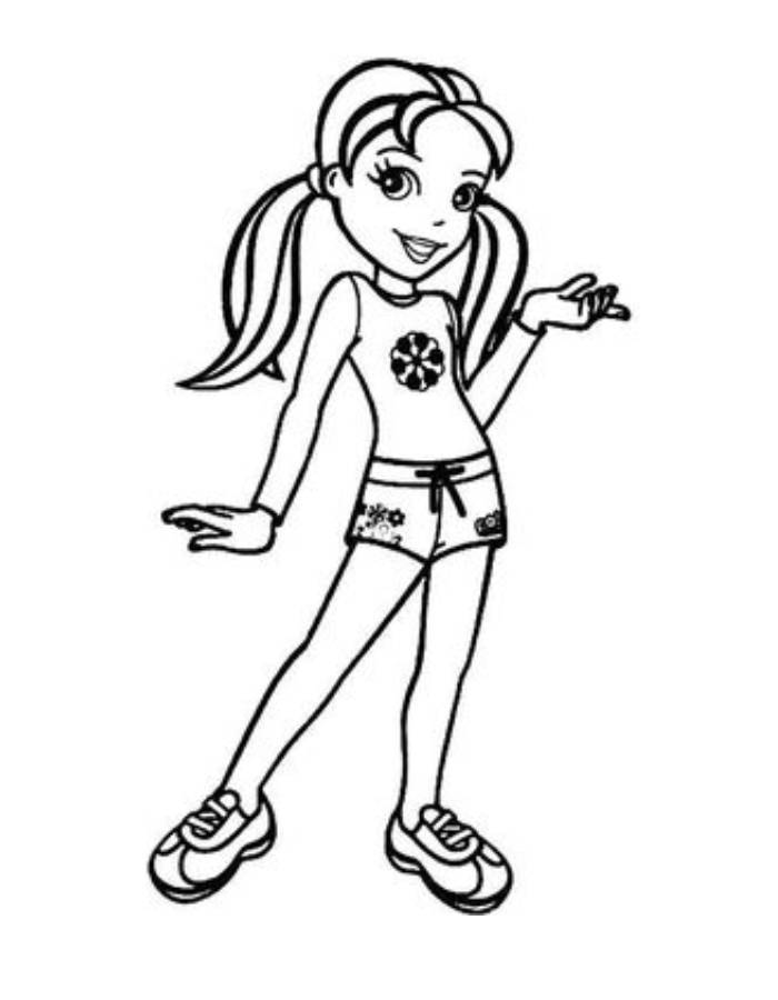 Polly Pocket Sheet Coloring Page