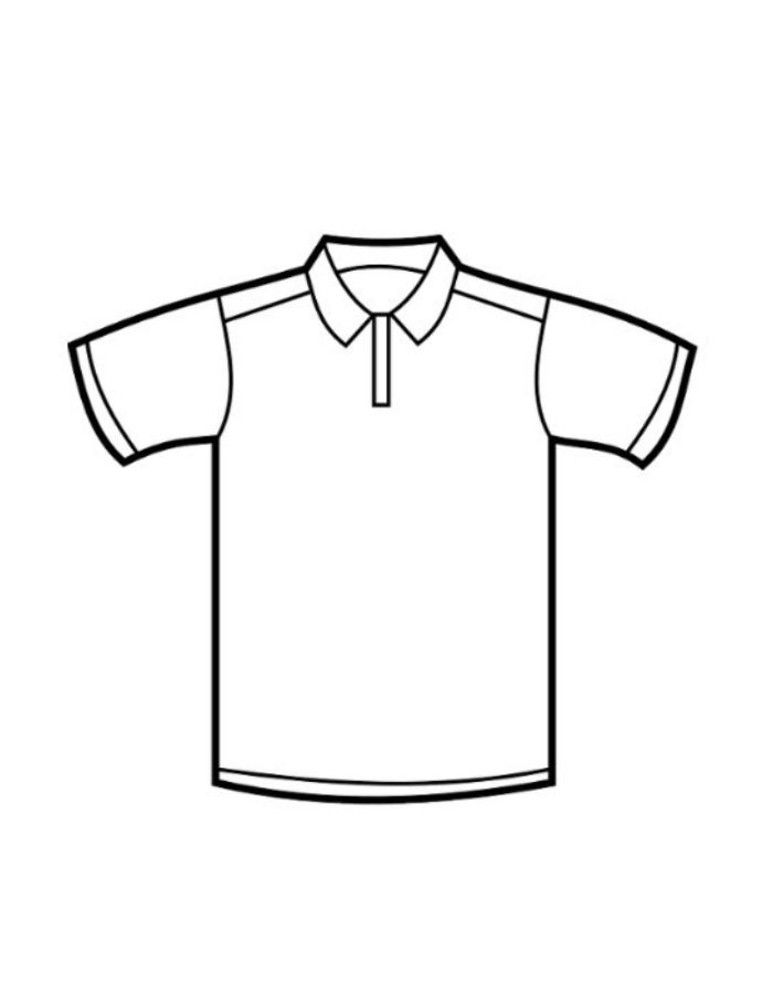 Polo Shirt Coloring Page