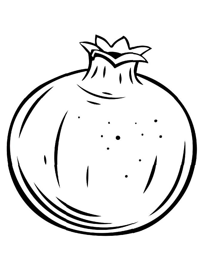 Pomegranate  coloring page