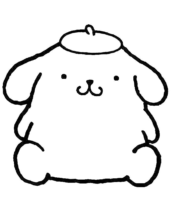 Pompompurin Squishmallow Coloring Page