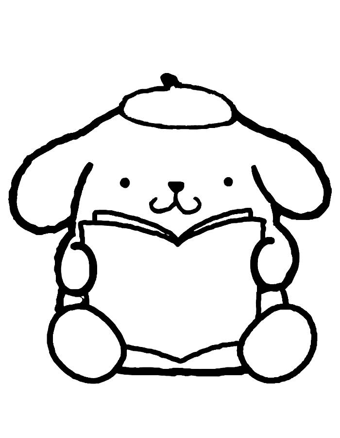 Pompompurin Wallpaper Coloring Page