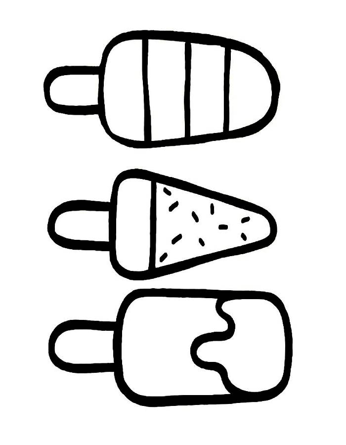 Popsicle Color Sheet Coloring Page