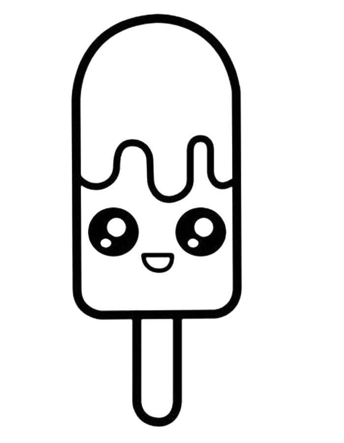 Popsicle coloring page