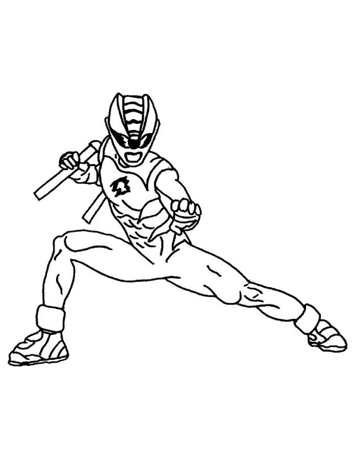 Power Ranger Outline Coloring Page