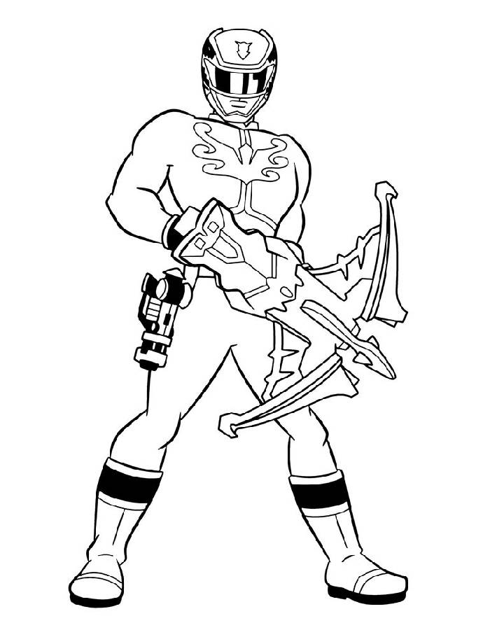 Power Ranger Pdf Line Art Coloring Page