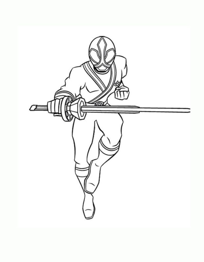 Power Rangers Samurai Coloring Page