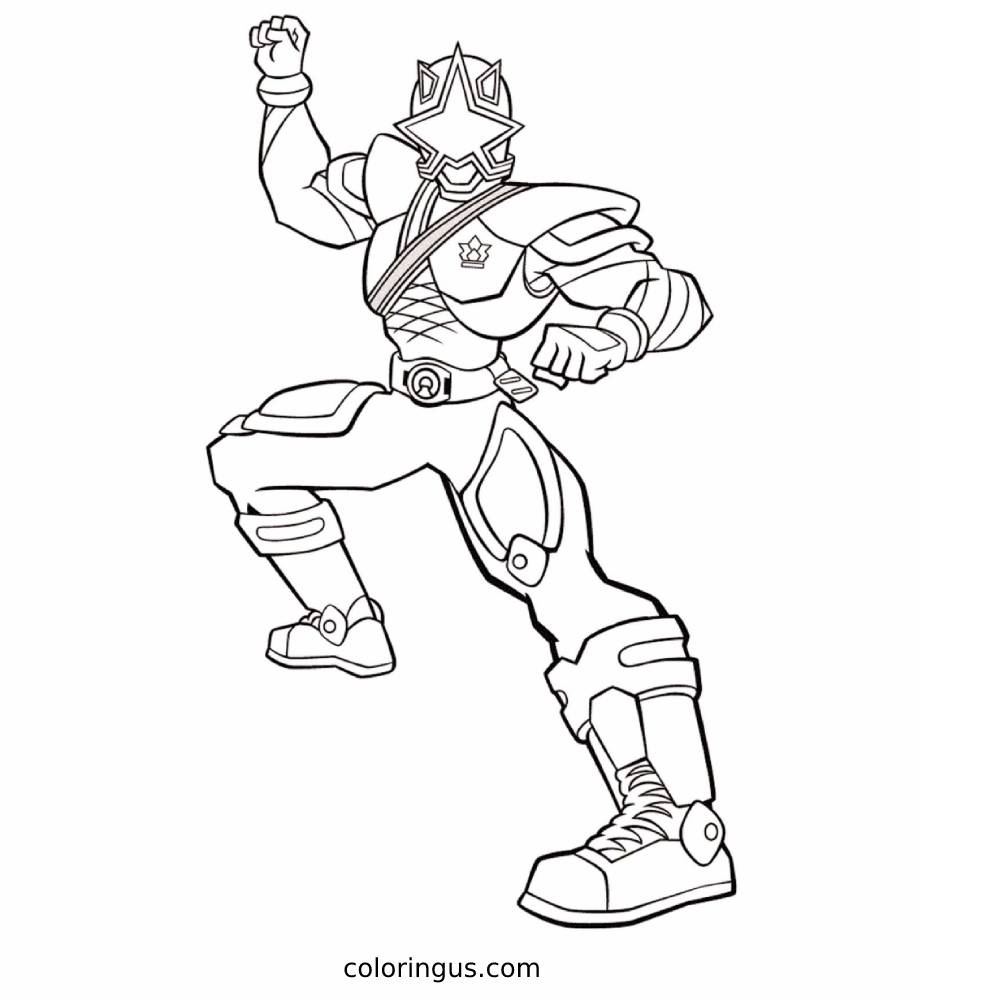 Power Rangers coloring page