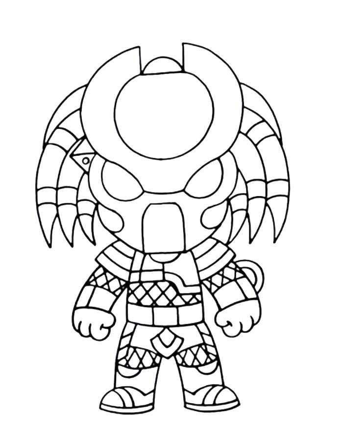 Predator Coloring Page