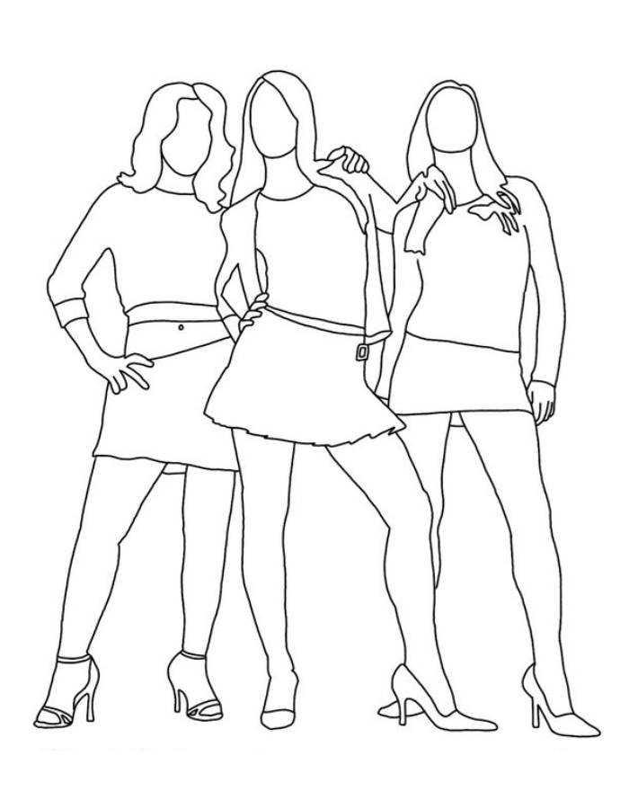 Preppy Paper Coloring Page