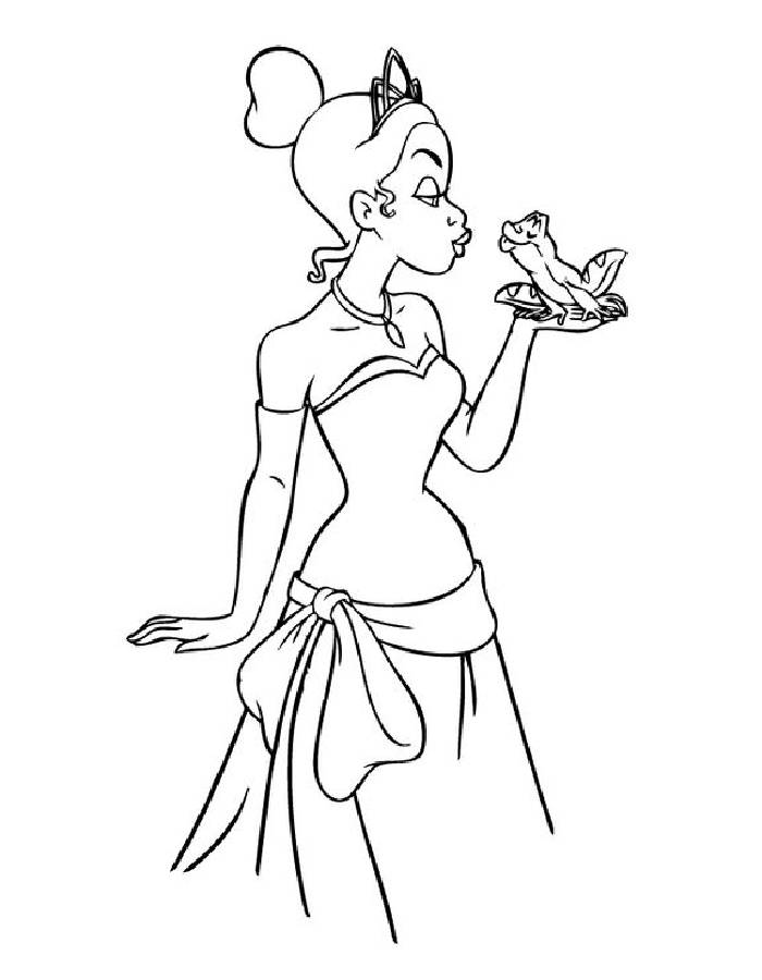 The Princess And The Frog Coloring Page