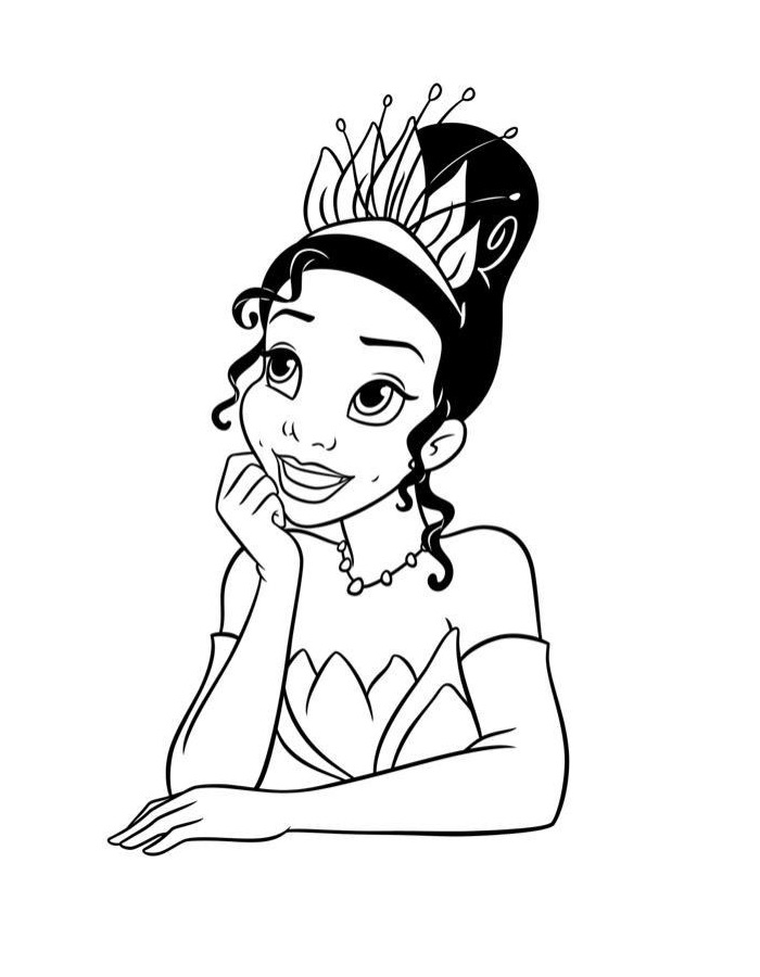 Princess And The Frog Outline