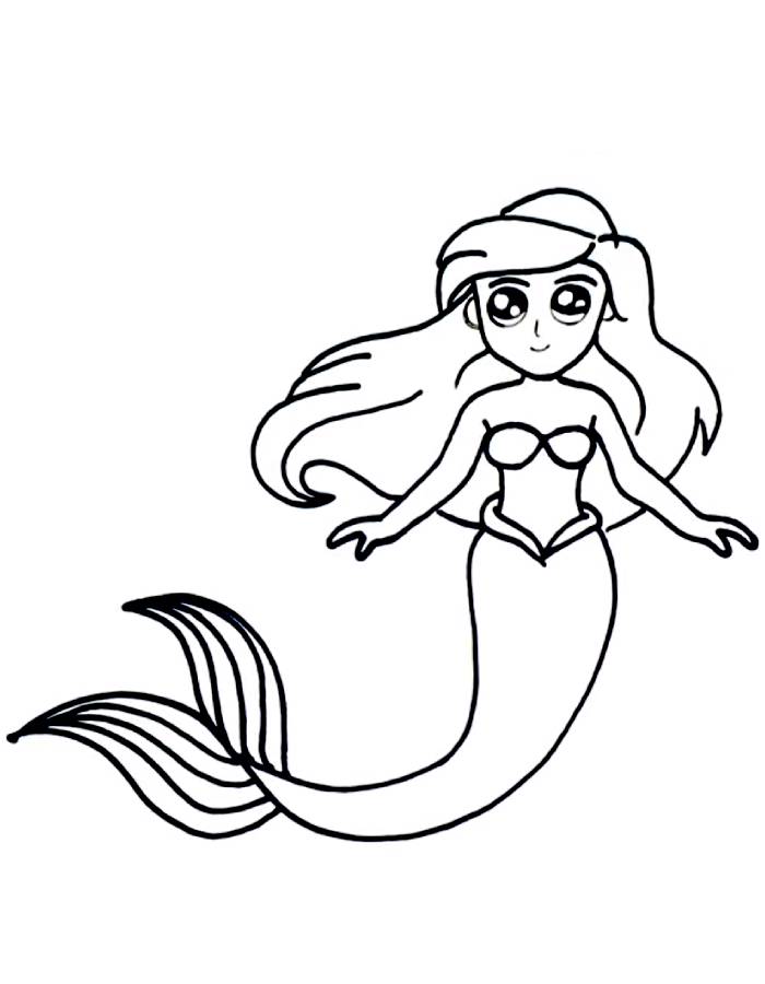 Princess Ariel Pictures To Color Coloring Page