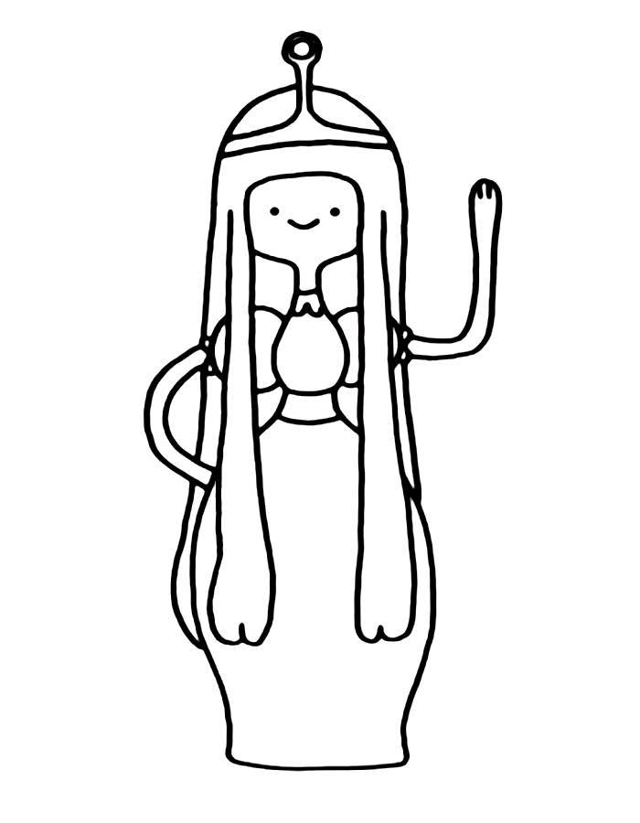 Princess Bubblegum Coloring Page