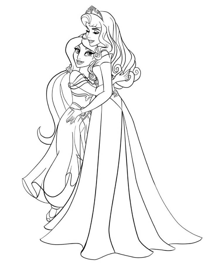 Disney Princess Coloring Pages - Free Printable Sheets