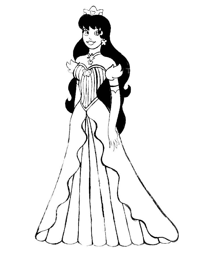 Princess elena  coloring page