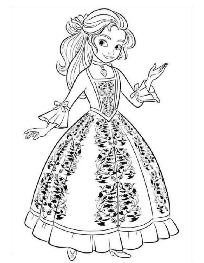 Princess Of Avalor Coloring Page