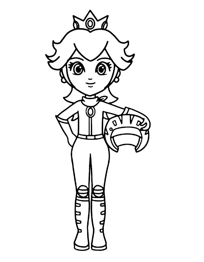 Princess Peach In Racing Outfit