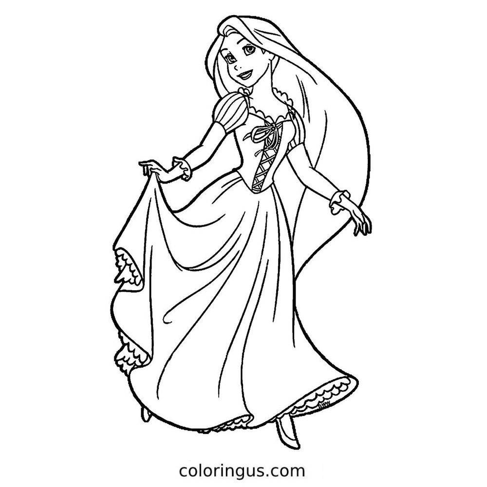 Rapunzel Coloring Pages Free Printable PDF Rapunzel Coloring Pages Free Printable PDF