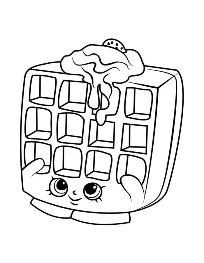 Shopkins Coloring Pages Free Printable PDF 