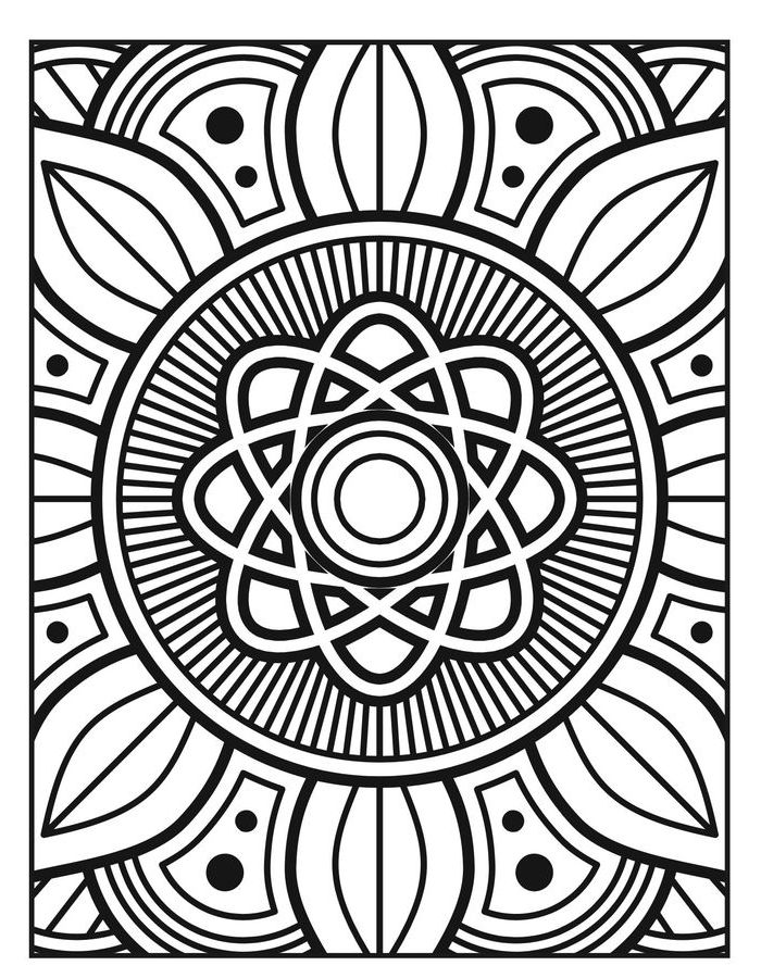 Printable Abstract Art Coloring Page Free Printable PDF 