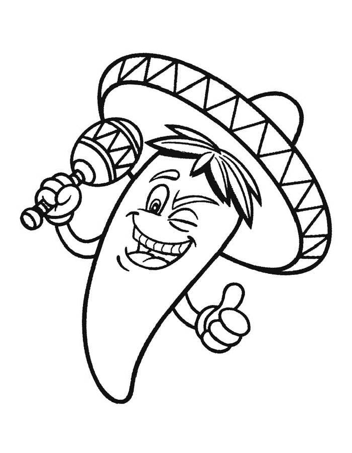 printable cinco de mayo for kids coloring page