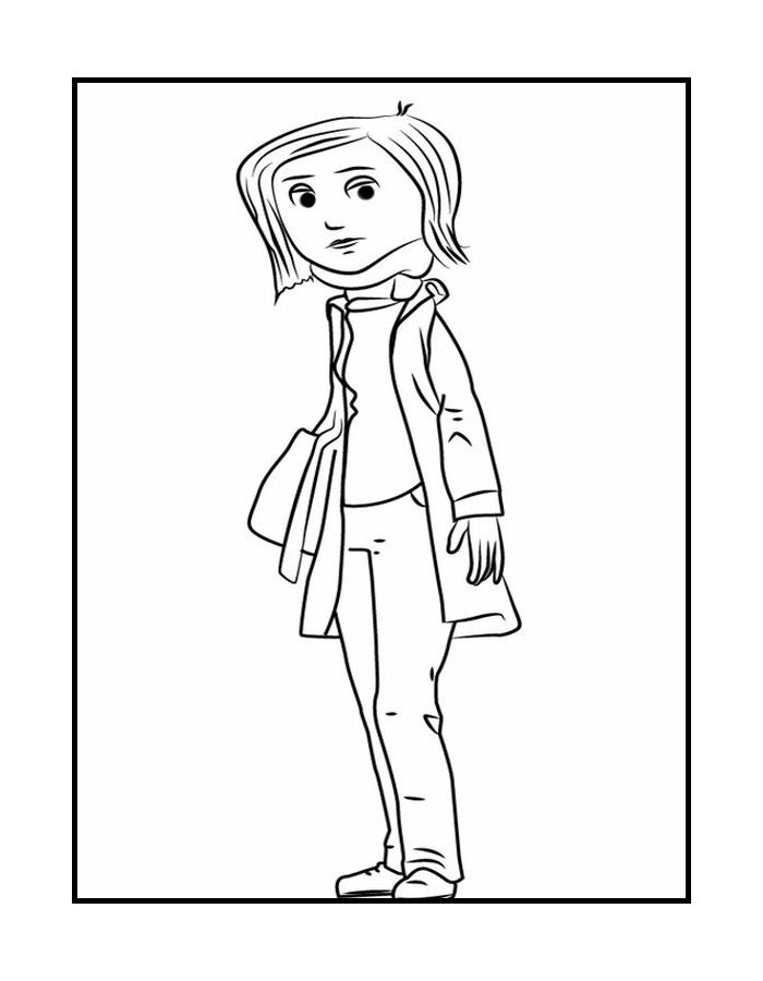 Printable Coraline Coloring Page