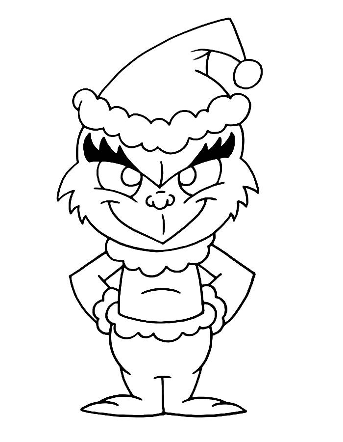 The Grinch Coloring Pages Free Printable PDF 