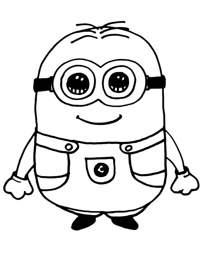 Printable Pdf Of Cute Minion Printable Pdf Of Cute Minion Coloring Page