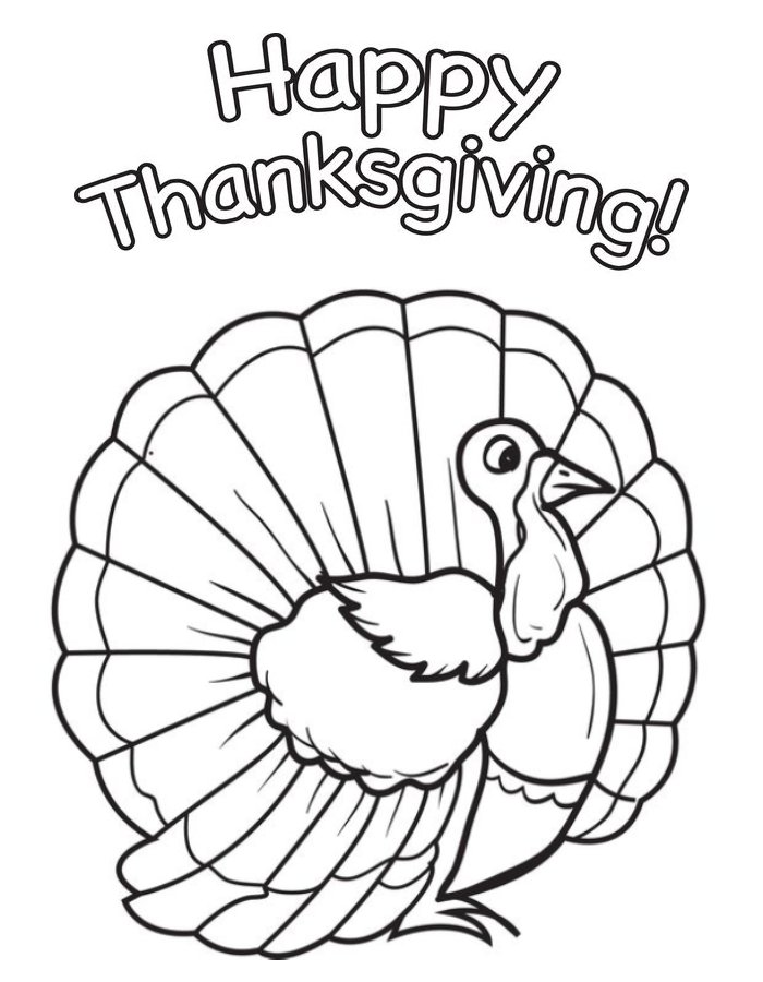 Printable Thanksgiving Turkey For Kids