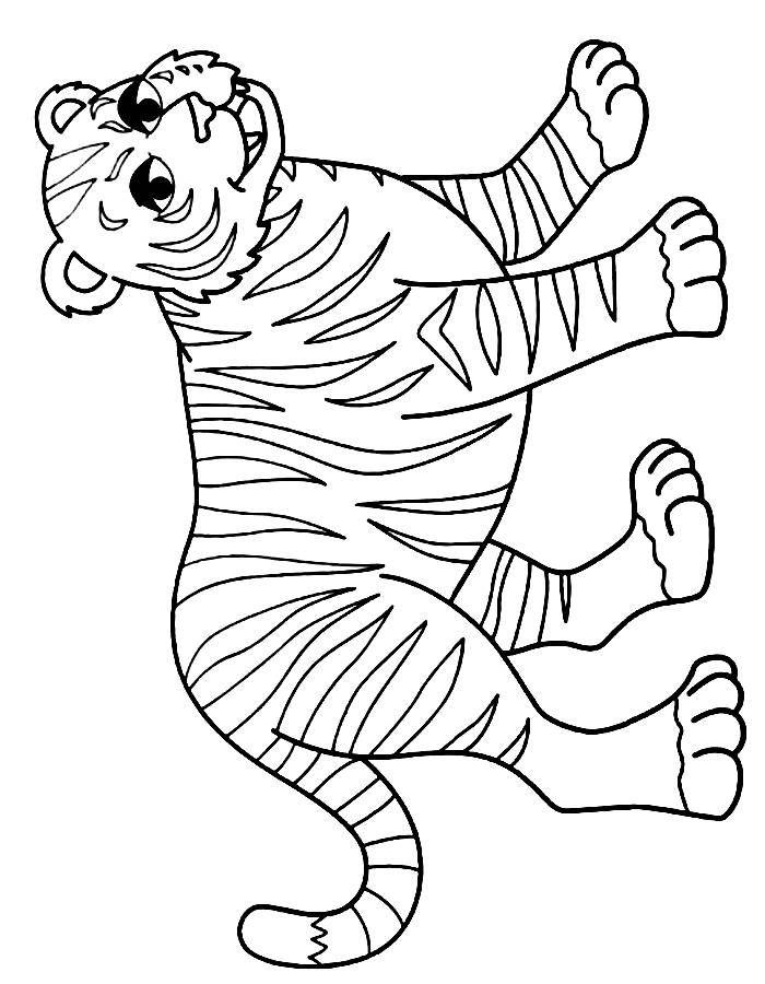 Printable Tiger Pictures To Color Coloring Page