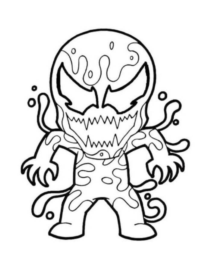 Printable Venom Coloring Page