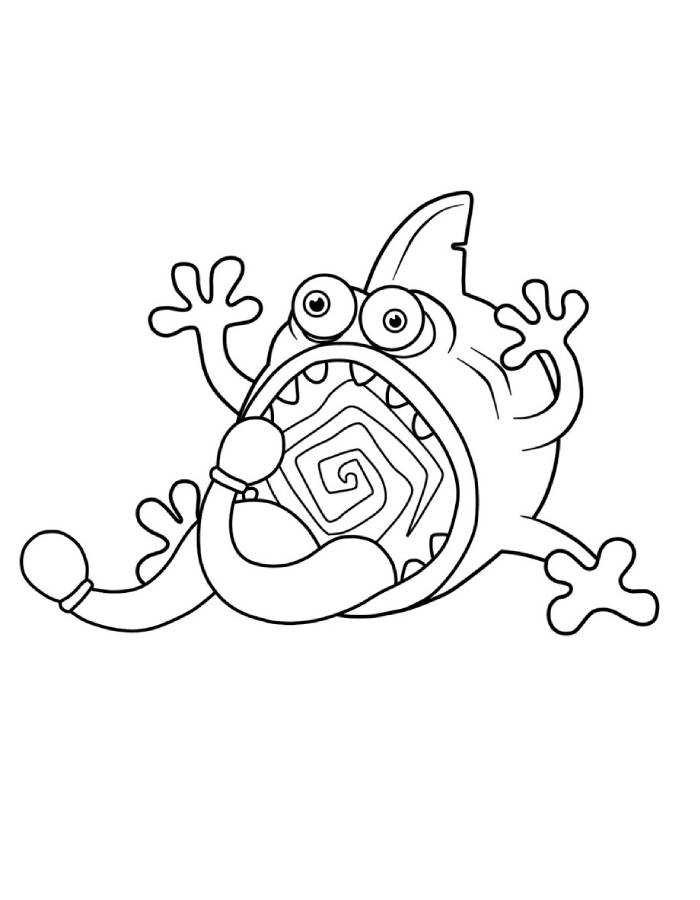 Pummel From My Singing Monsters Coloring Page