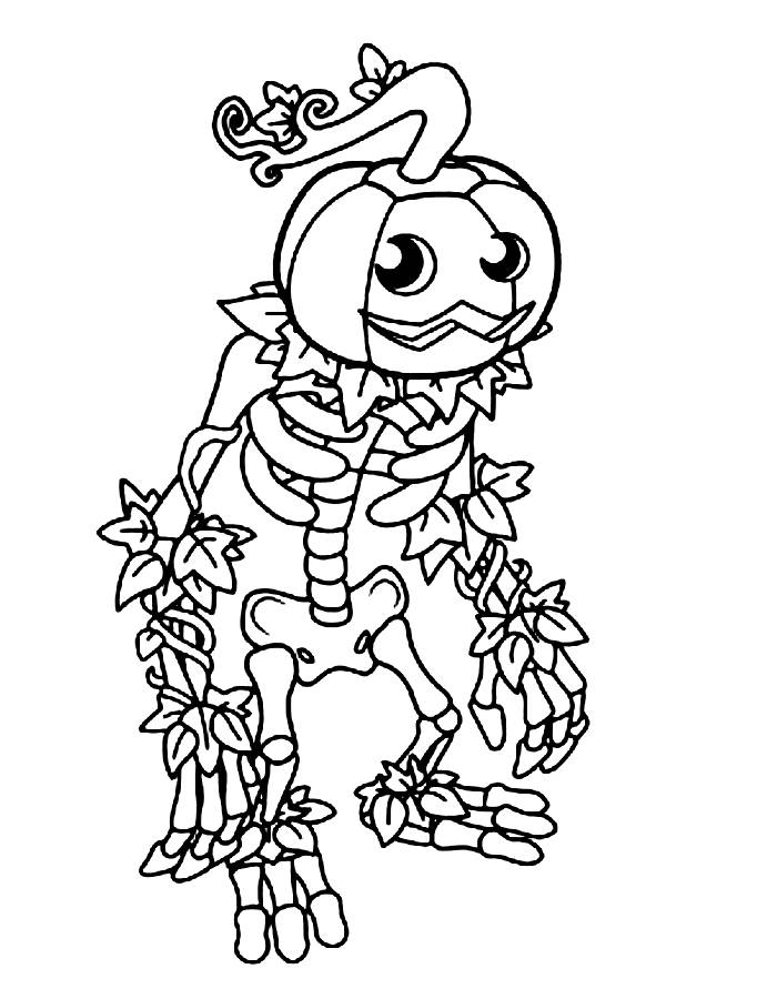 Punkleton Singing Monsters Coloring Page